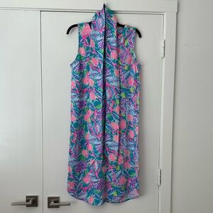 NWOT Lilly Pulitzer Nalia Midi Dress in Maldives Green Turtle Wave